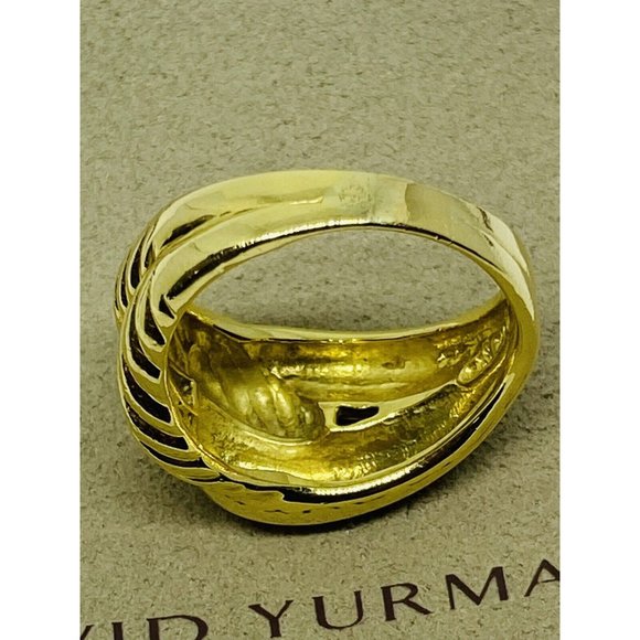 Rare David Yurman Labyrinth Solid 18K Yellow Gold Ring Size 8.75 SOLID 18k 750 - Picture 9 of 9